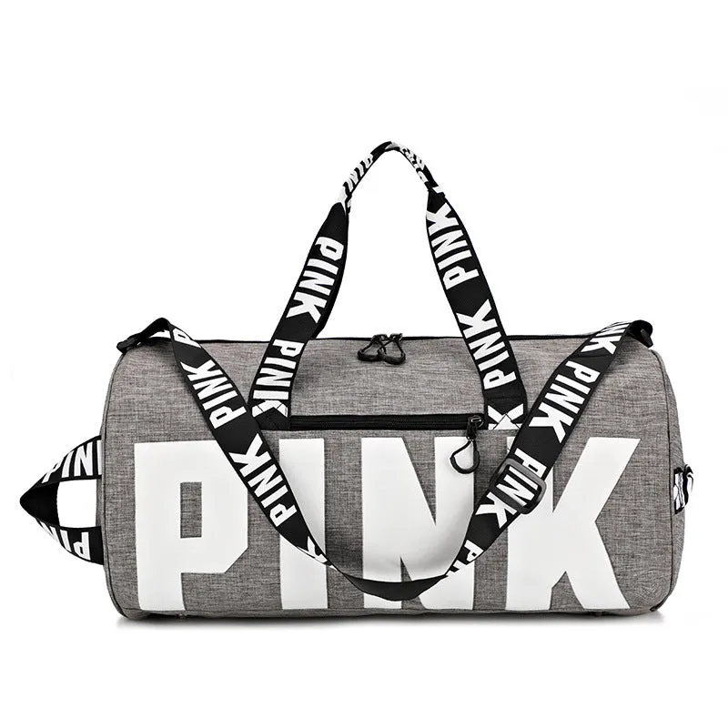 Paziye Pink Logo Gym Tote Bag