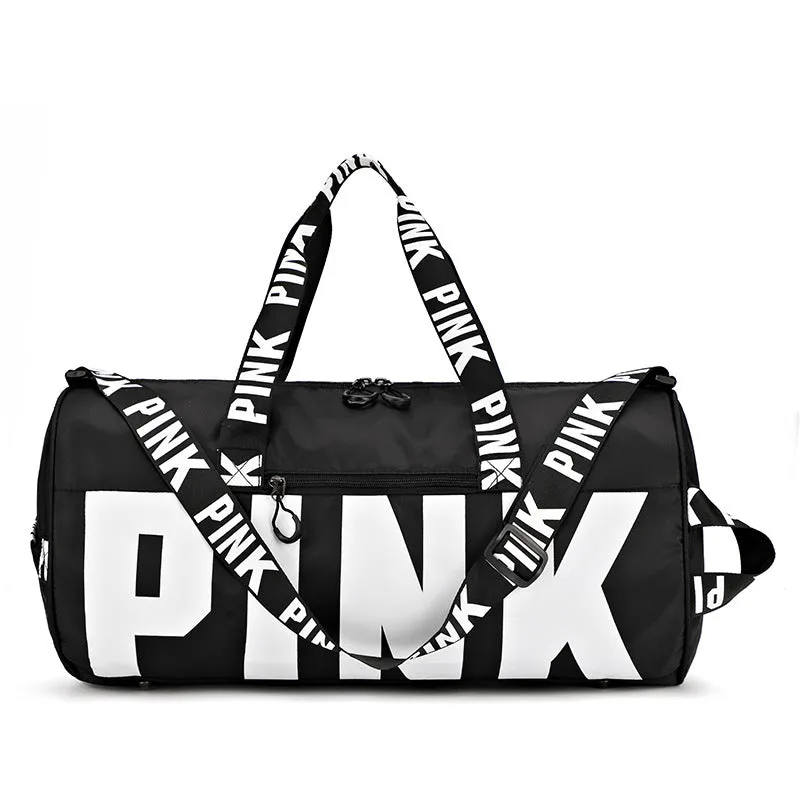 Paziye Pink Logo Gym Tote Bag