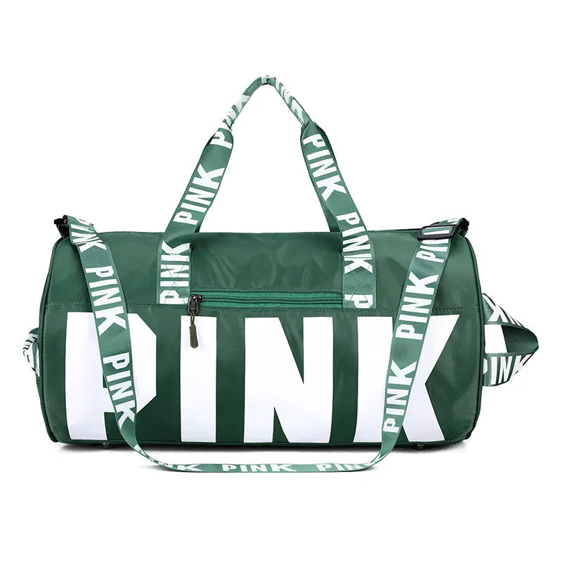 Paziye Pink Logo Gym Tote Bag