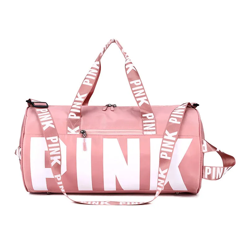 Paziye Pink Logo Gym Tote Bag