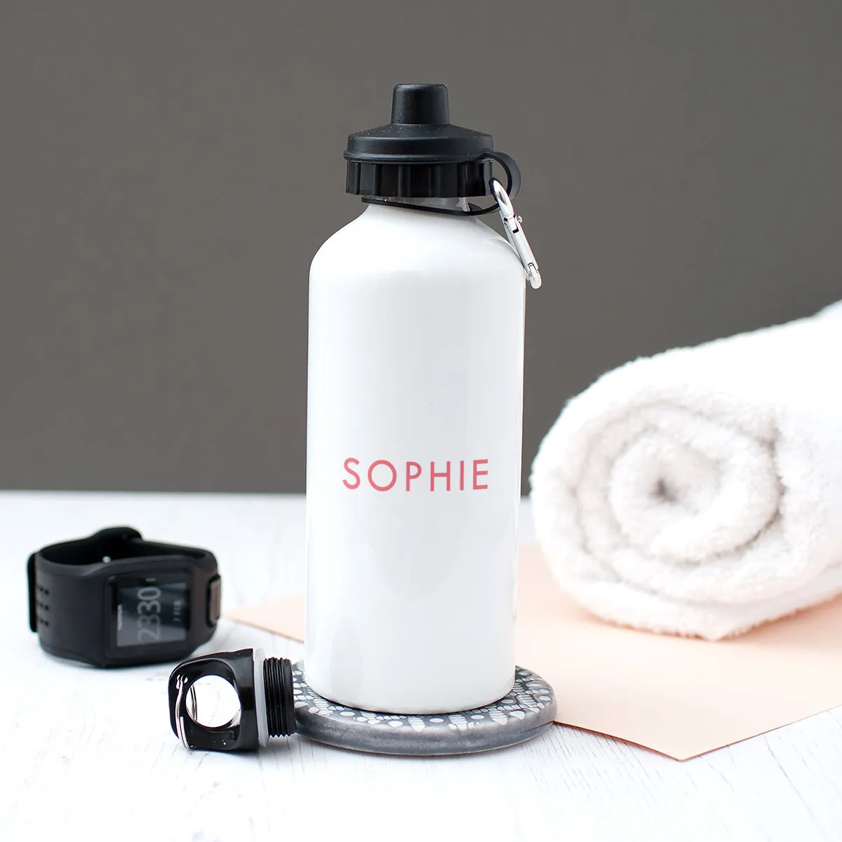Personalised 'Gym Or Gin' Water Bottle