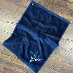 Personalized Corner Golf Towel
