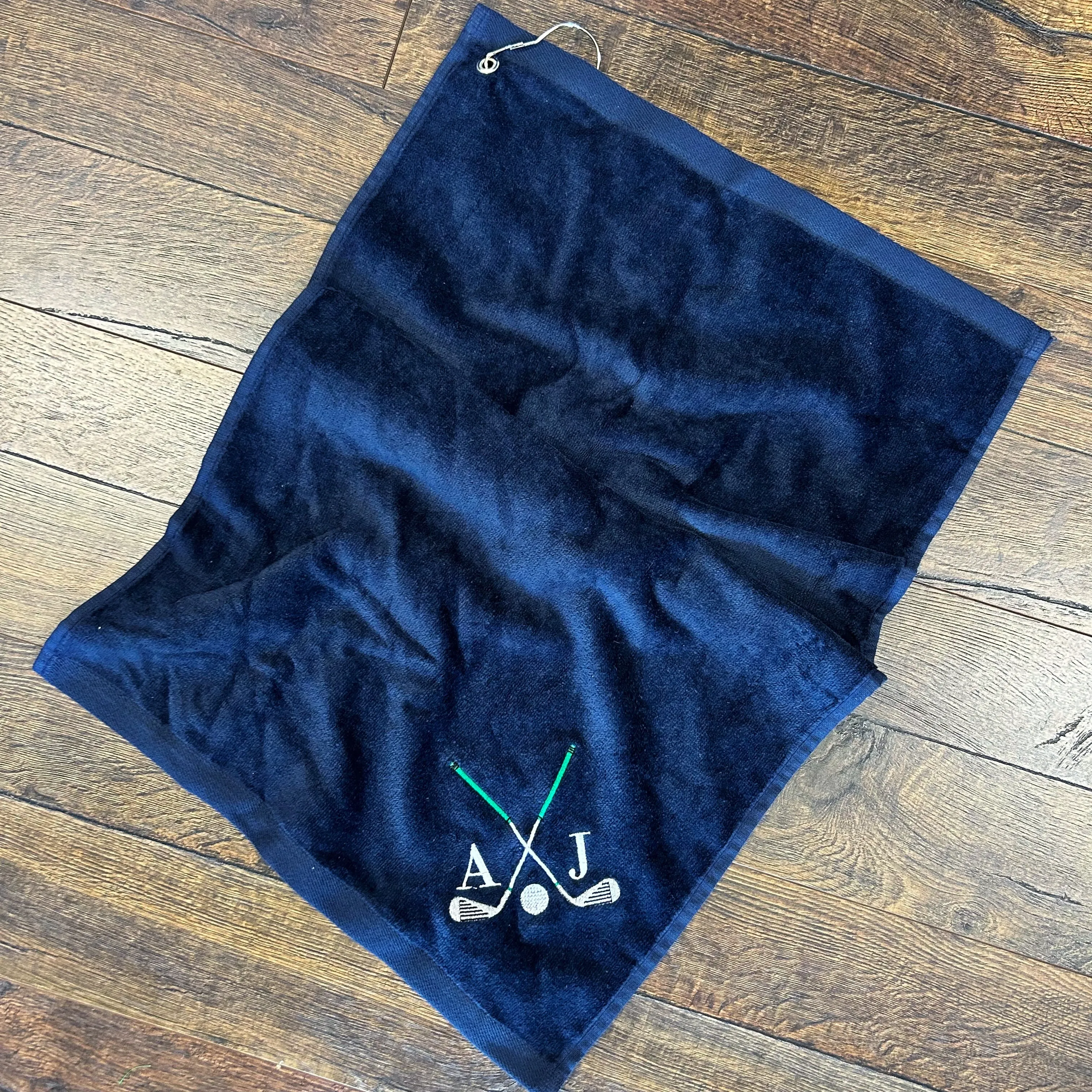 Personalized Corner Golf Towel