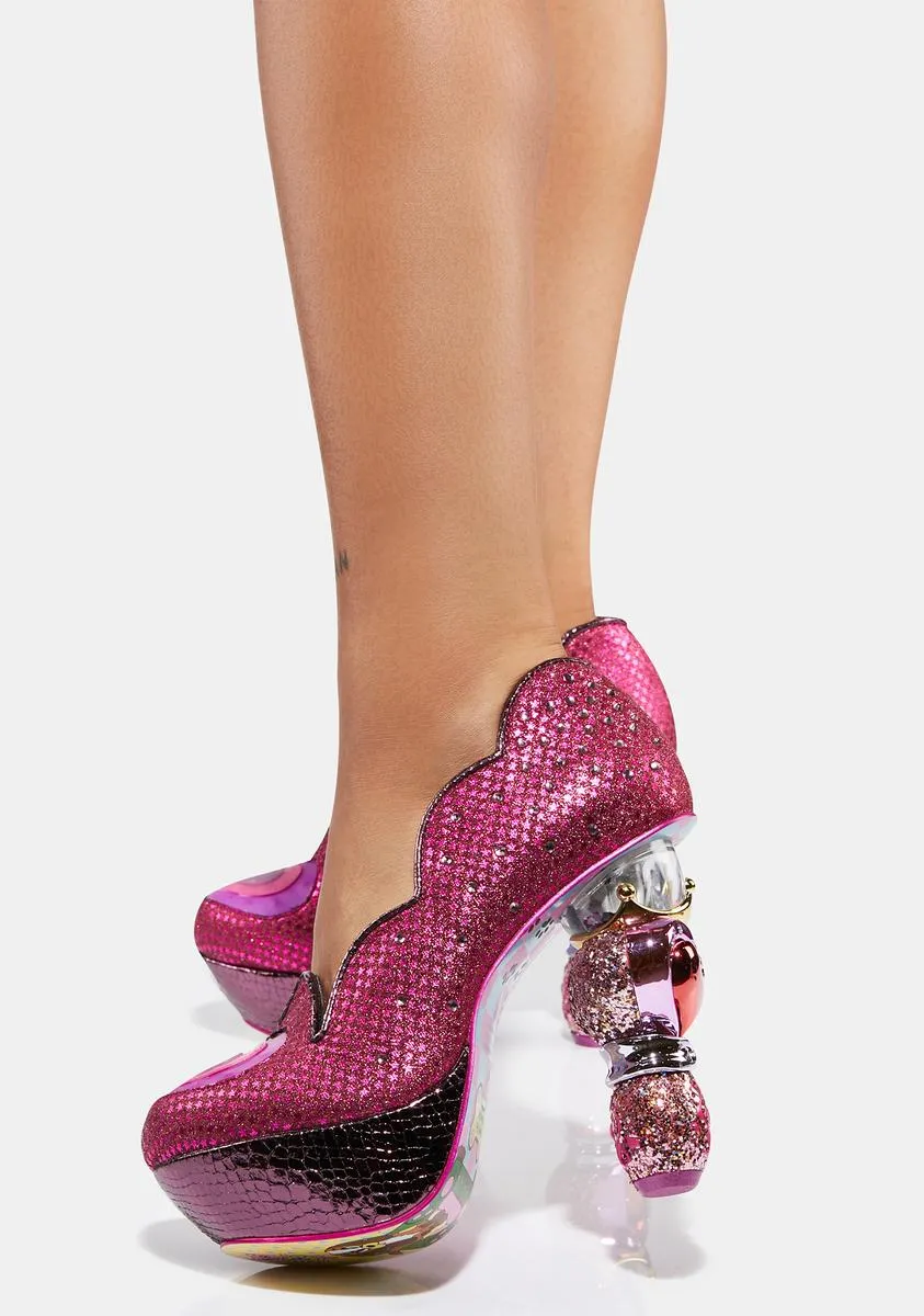Pink Charming Heart Heels