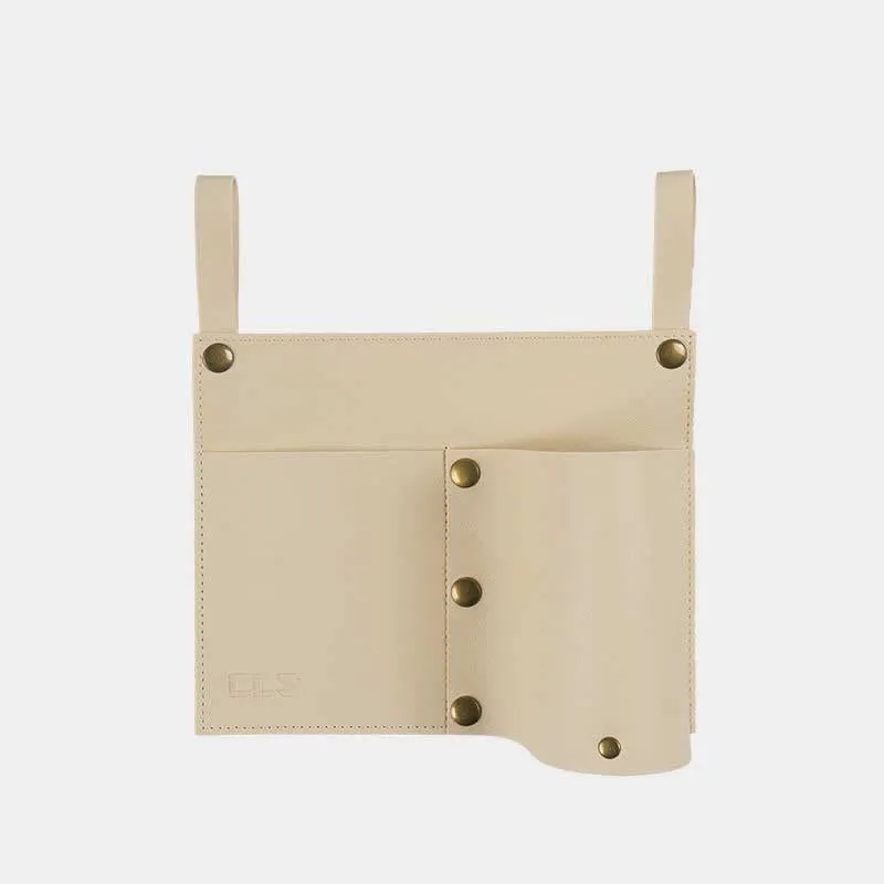 Portable Outdoor Leather Chair Armrest Organizer Bottler Holder for Camping Travel