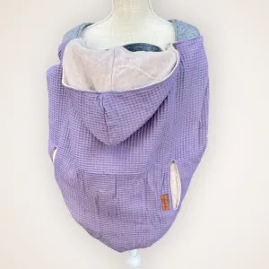 Purple Waffle- Sweater Knit Carrier Cover