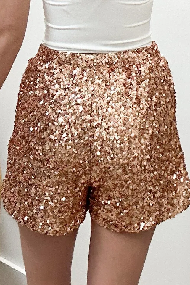 "Shining Star" Shorts (Gold)