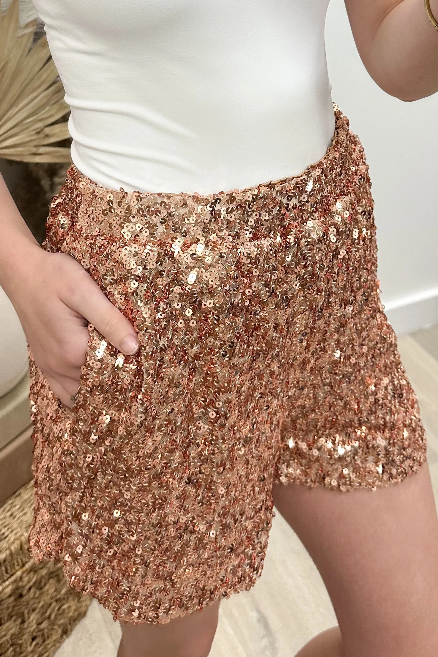 "Shining Star" Shorts (Gold)