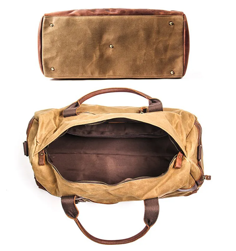 RED BARN RODES WAXED CANVAS WATERPROOF WEEKENDER BAG