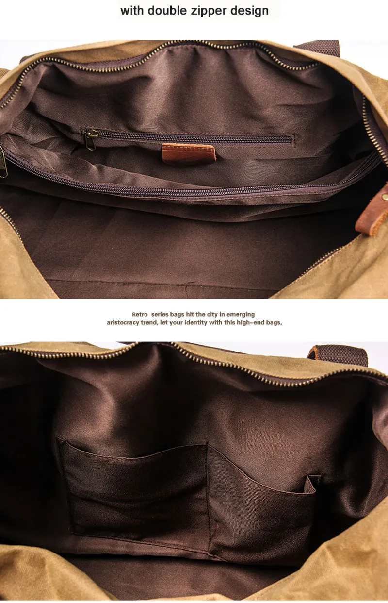 RED BARN RODES WAXED CANVAS WATERPROOF WEEKENDER BAG