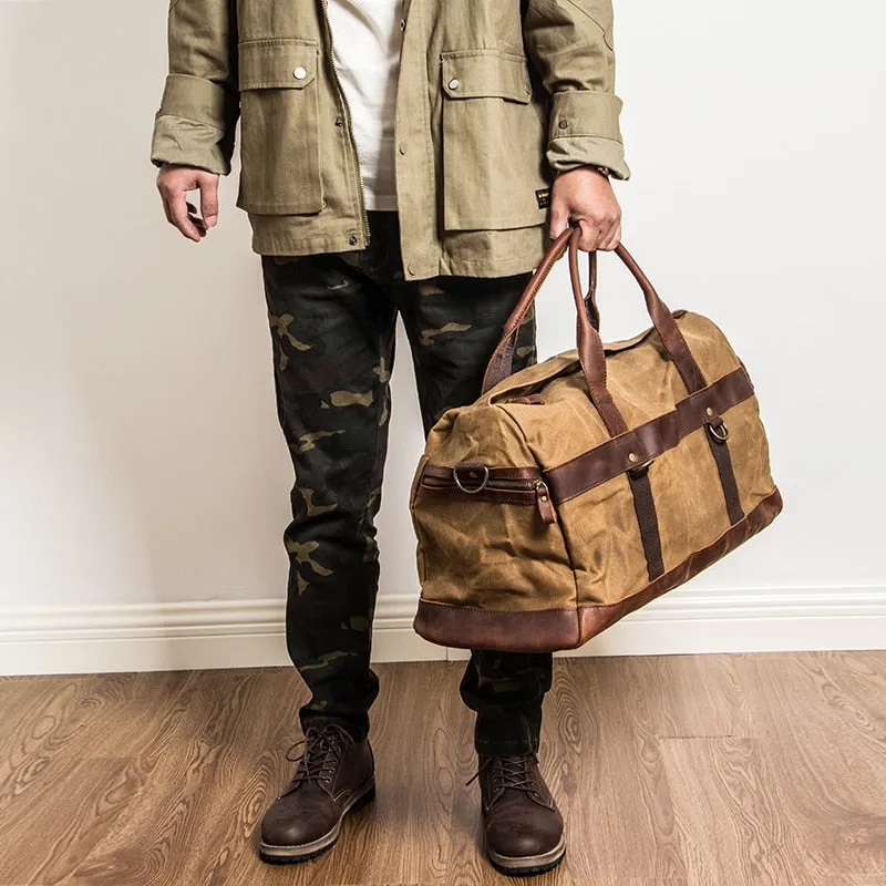 RED BARN RODES WAXED CANVAS WATERPROOF WEEKENDER BAG