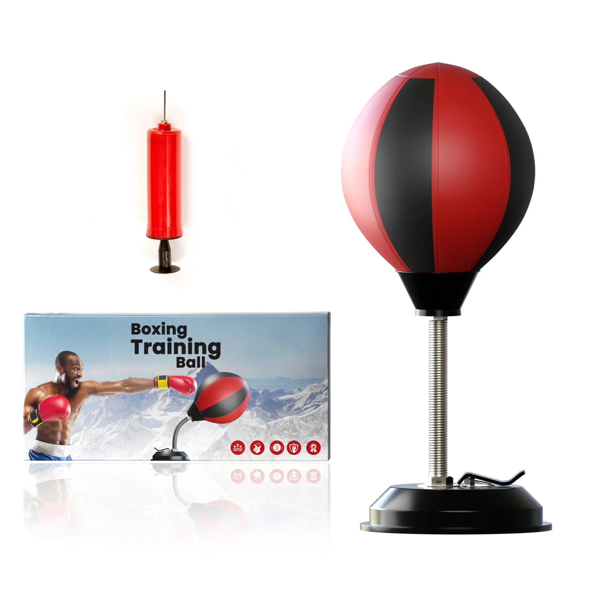 Stress Release Desktop Punching Ball - Suction Cup Boxing Bag for Stress Relief, Focus Training, and Fun