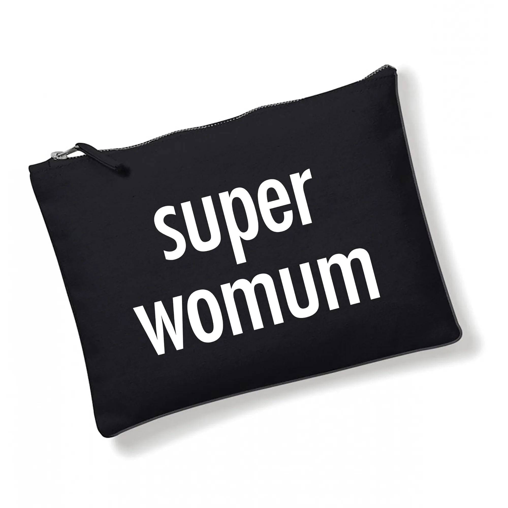 Super Womum Oversized Pouch - Black