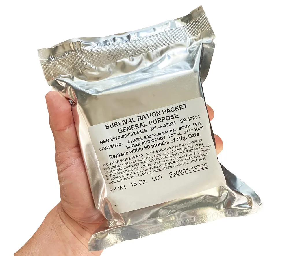 Survival Ration Packet, General Purpose NSN: 8970-00-082-5665