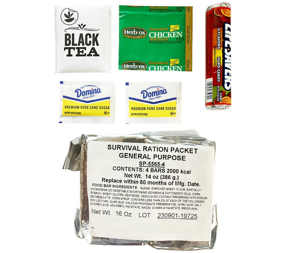 Survival Ration Packet, General Purpose NSN: 8970-00-082-5665