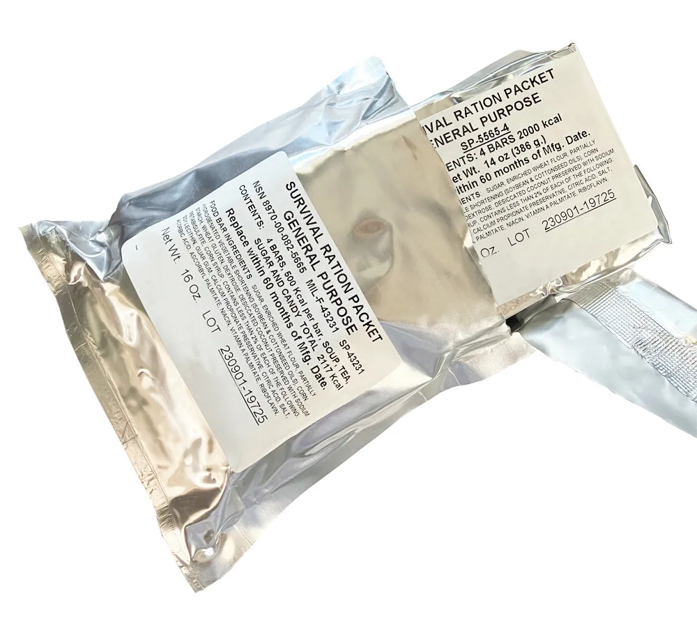 Survival Ration Packet, General Purpose NSN: 8970-00-082-5665