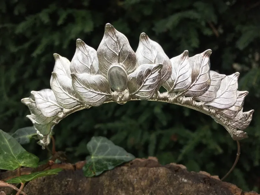 The CERES Leaf & Labradorite Headband