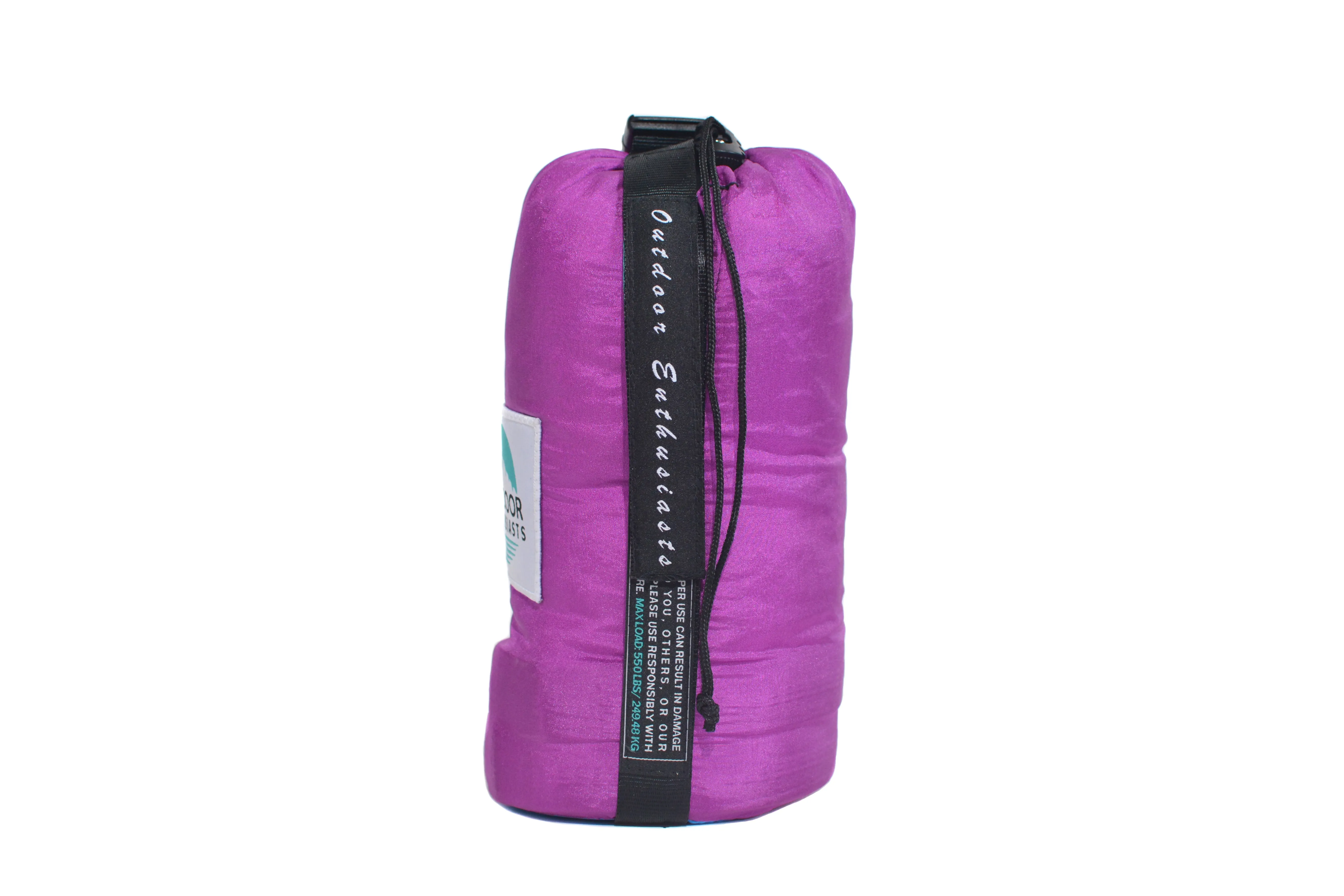 Two Person Portable Hammock | Fuchsia & Deep Sea Blue