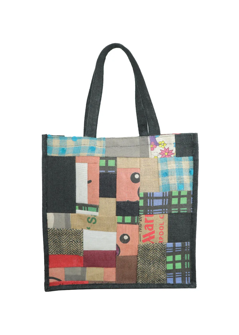 Upcycled Patch Shopping Bag