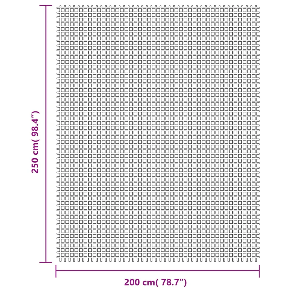vidaXL Camping Floor Mat Cream 2.5x2 m