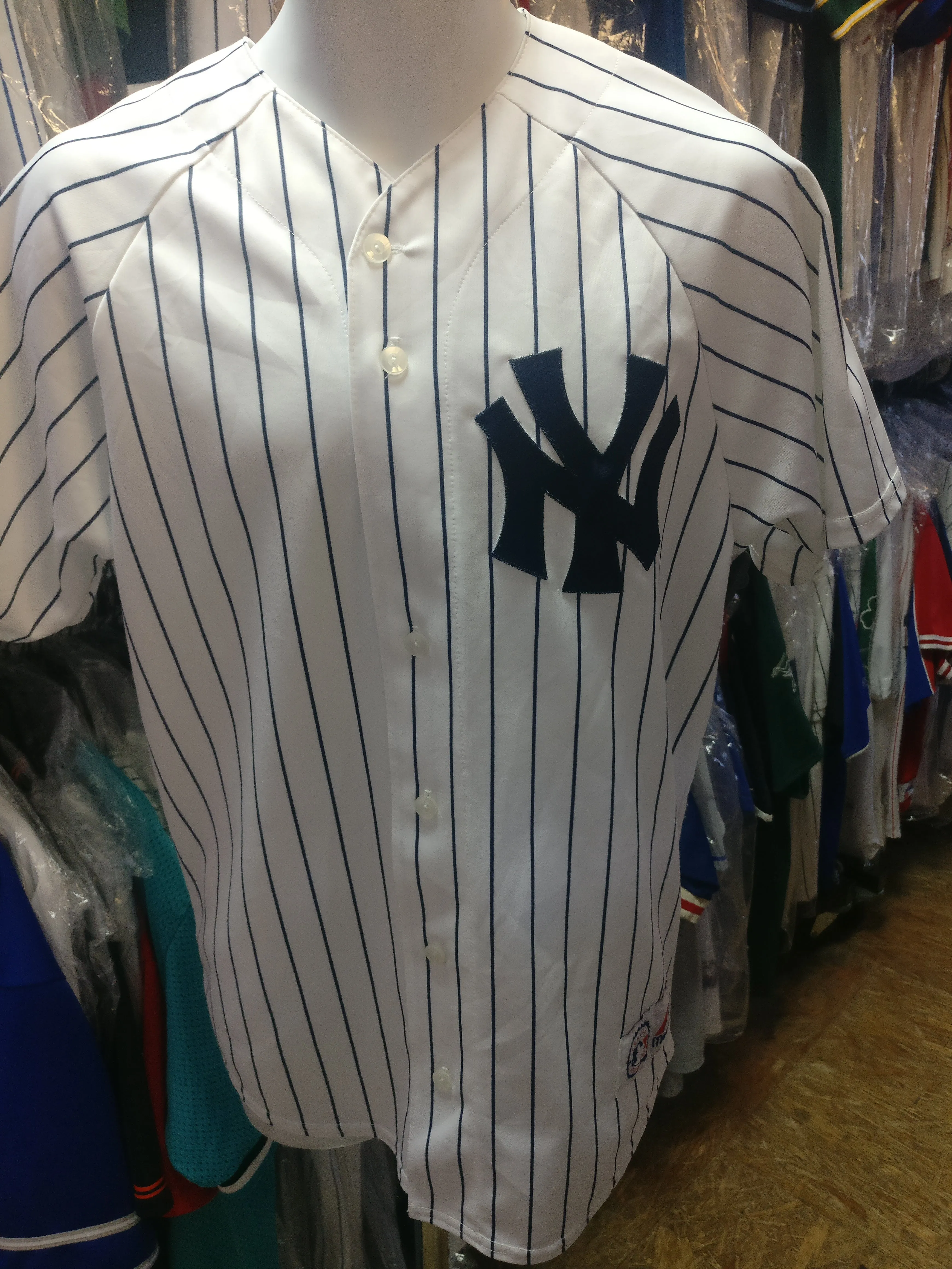 Vintage #62 JOBA CHAMBERLAIN New York Yankees MLB Majestic Jersey M