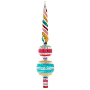 Vivid Vintage 11.5" Decorated Finial Stand