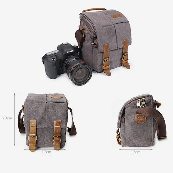 Waterproof And Shockproof Retro Camera Bag Messenger Bag