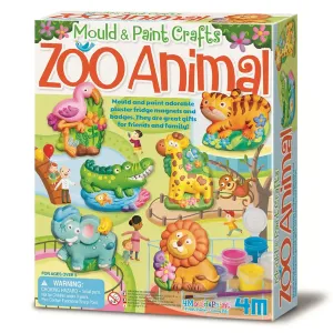Zoo Animals; Mould And Paint Kit.