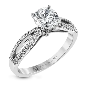 ZR28PRER Wedding Set in 14k Gold with Diamonds